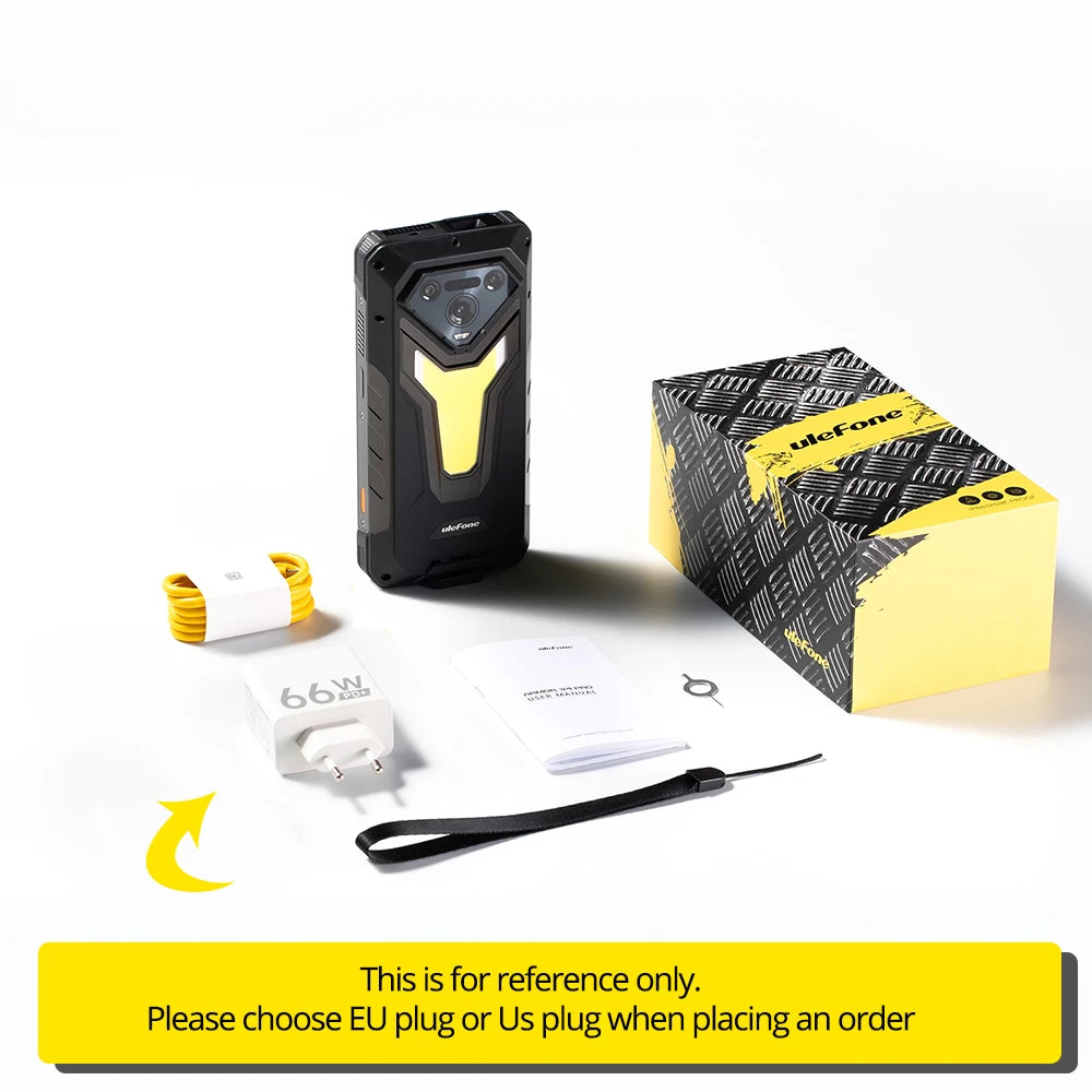 Ulefone Armor 34 Pro 5G – Rugged AI Smartphone with Built-in Projector, 25500mAh Battery, 120Hz Display, and 32GB+512GB Storage