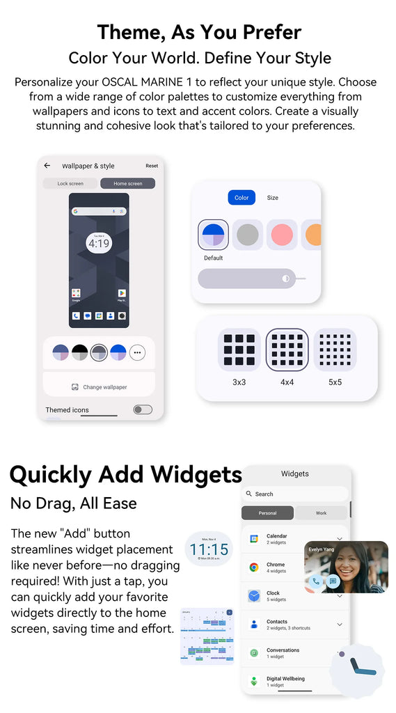 Blackview Oscal MARINE 1 Rugged Smartphone – 6.56" HD+ 90Hz Display, Android 15, 5100mAh Battery, IP68 Waterproof, 12GB RAM + 128GB ROM