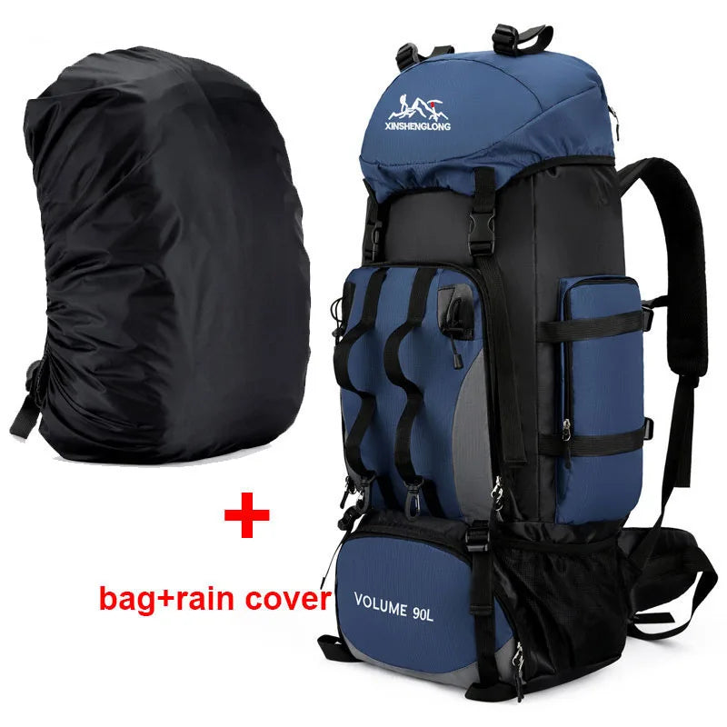 90L Waterproof Hiking & Camping Backpack – Large Capacity Outdoor Trekking Bag