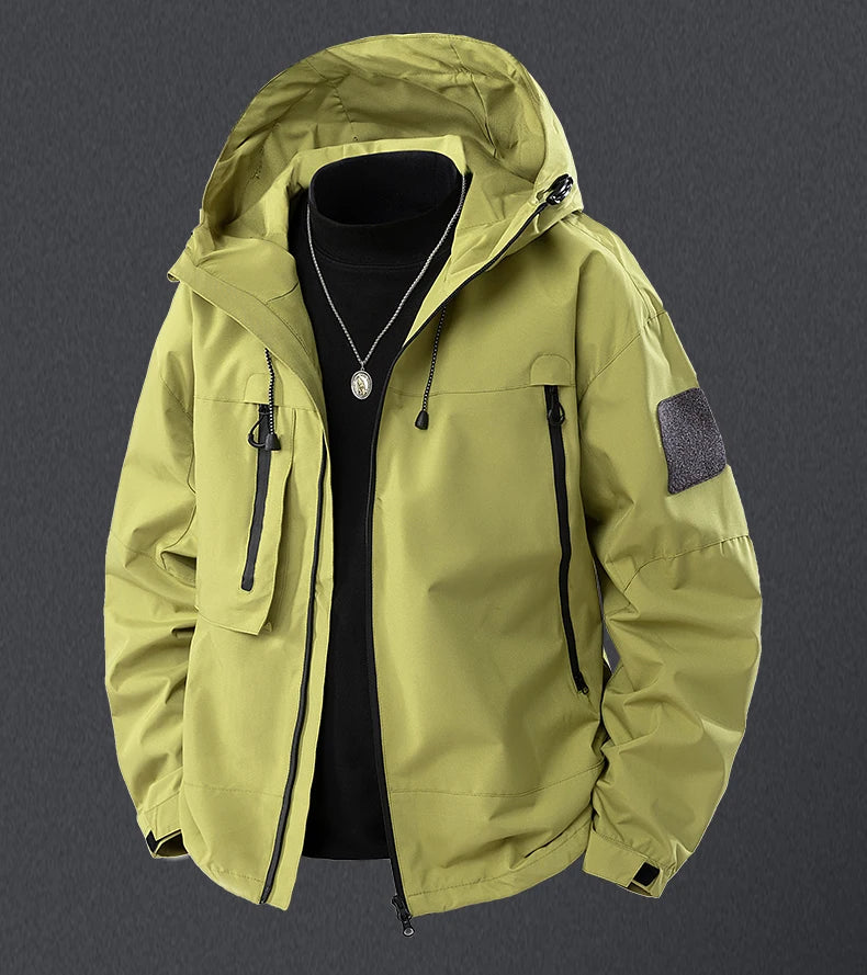 CHRLCK Unisex Waterproof Windbreaker – Lightweight, Windproof, Quick-Dry Hiking Jacket for Men & Women