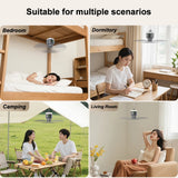 12000mAh Rechargeable Camping Ceiling Fan with LED Light & Remote | Portable Tent Cooling Fan thumbnail 13