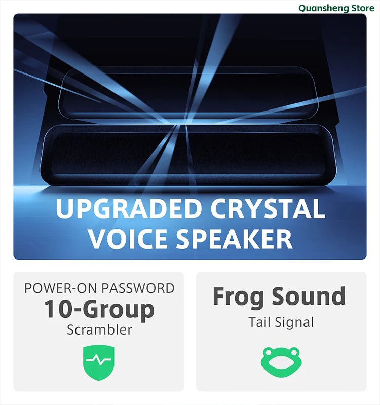 Quansheng UV-K5(8) Long-Range Dual Band Walkie Talkie – 200 Channel Portable Two-Way Radio with AM/FM, Emergency Weather, Cross-Band Intercom & Type-C Charging