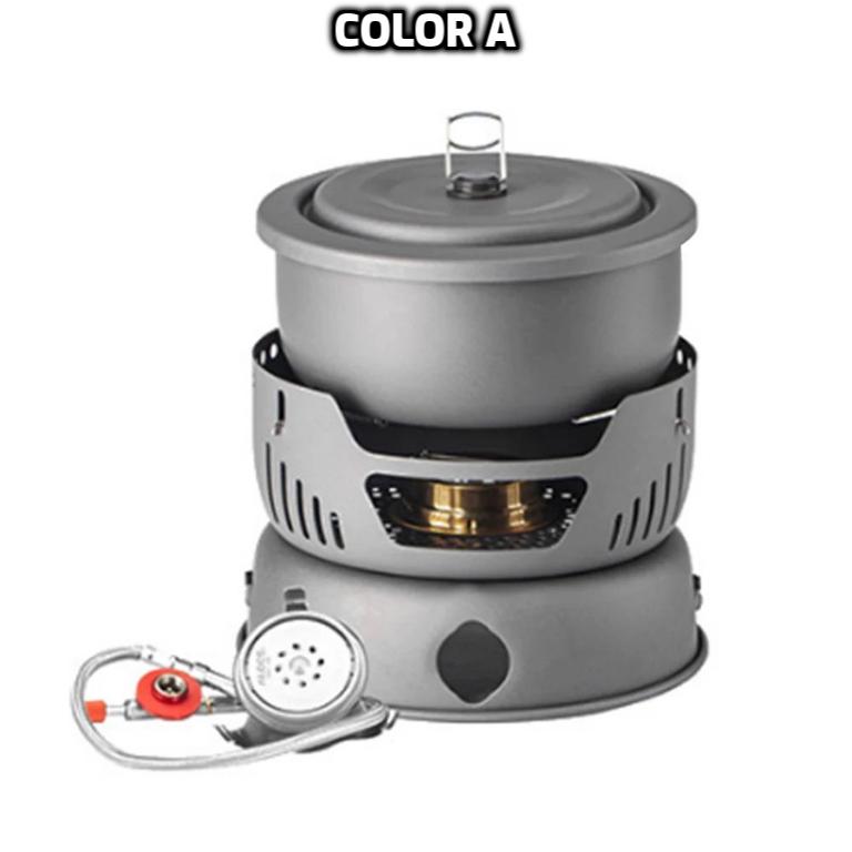 Camping Cookware Portable Stove Outdoor Cooking Set β Complete Kit for Backpacking, Hiking, Picnic & BBQ