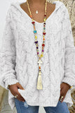Cable-Knit Hooded Sweater thumbnail 8