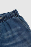 Drawstring Waist Wide Leg Shirred Jeans thumbnail 6