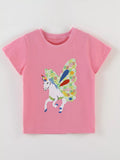 Children's Unicorn Short Sleeve T-Shirt thumbnail 2