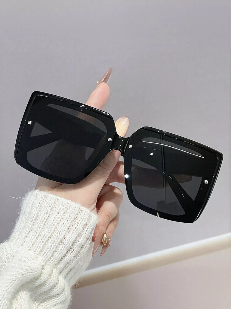 Oversized Gradient Square Sunglasses