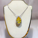 5 Carat 925 Sterling Silver Moissanite Pendant Necklace thumbnail 1