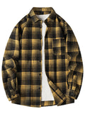 Men's Plus Size Plaid Long Sleeve Shirt thumbnail 1
