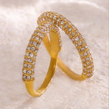 18K Gold-Plated Inlaid Zircon Ring thumbnail 2