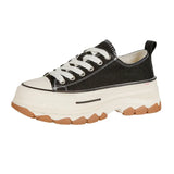 Round Toe Platform Canvas Sneakers thumbnail 3