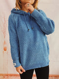 Drawstring Long Sleeve  Hooded Sweater thumbnail 13