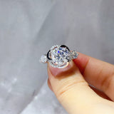 3 Carat 925 Sterling Silver Moissanite Ring thumbnail 4