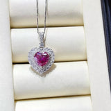 1 Carat 925 Sterling Silver Moissanite Necklace thumbnail 5