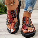 Bohemian Patterned Cutout Sandals thumbnail 2