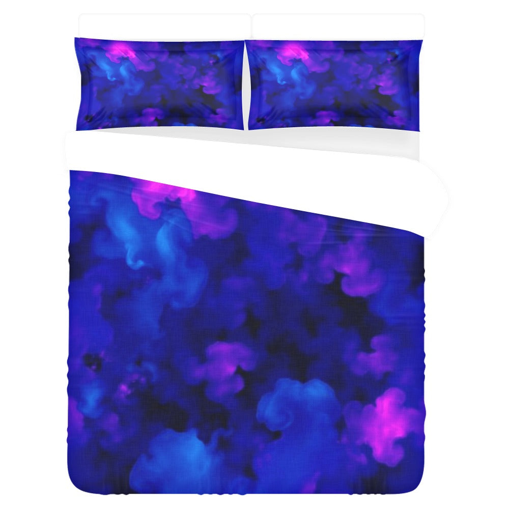 Dreamscape Cloud Bedding Set – Purple & Blue Serenity