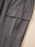 Elastic High Waist Pocketed Cargo Jogger Pants thumbnail 9
