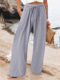 Full Size Drawstring Wide Leg Pants Plus Size thumbnail 11