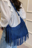 Suede Fringe Adjustable Strap Shoulder Bag thumbnail 16