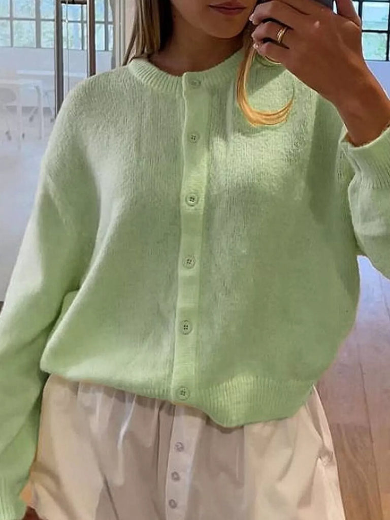 Button-Down Knit Cardigan