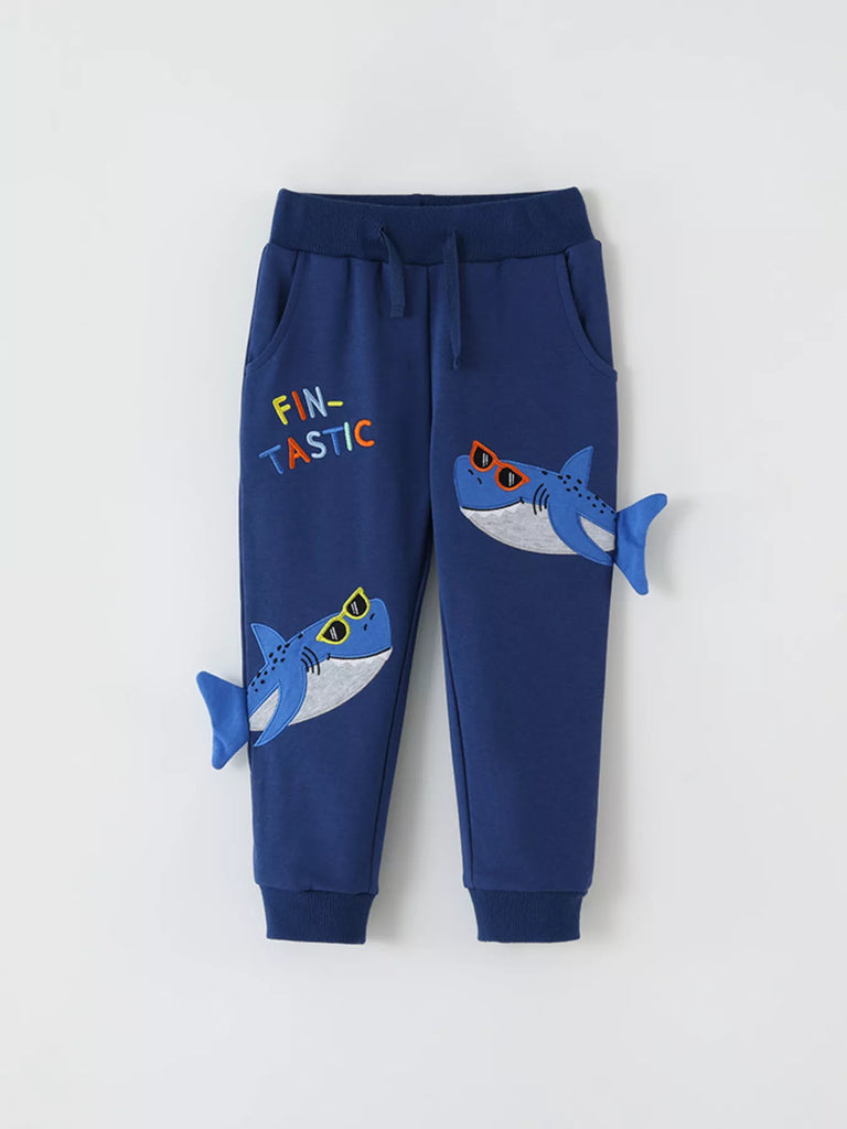Children's Shark Applique Joggers