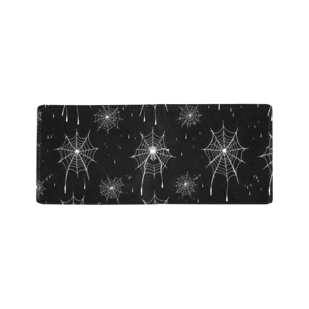 Bifold Stylish Wallet – Spider Web Black Design