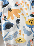 Children's Floral Print Elastic Waist Pants thumbnail 3