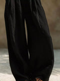 Full Size Elastic Waistband Wide Leg Pants Plus Size thumbnail 9