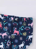 Children's Unicorn Print Flare Leggings thumbnail 3
