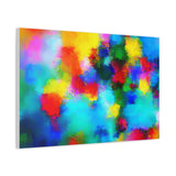 Abstract Rainbow Splash Matte Canvas Print thumbnail 59