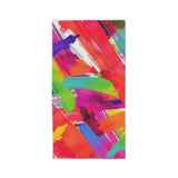 Vibrant Brushstroke Beach Towel — Colorful Abstract Paint Swatch Design thumbnail 2