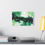 Abstract Green Brushstroke Canvas Print thumbnail 42