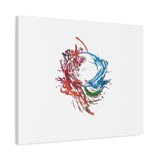 Abstract Color Splash Canvas Print — Modern Watercolor Circle Art on Matte Stretched Canvas thumbnail 45
