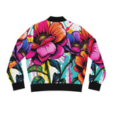 Floral Graffiti Bomber Jacket thumbnail 2