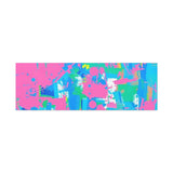 Neon Splash Abstract Canvas Print – Bright Pink & Aqua Modern Wall Art thumbnail 23
