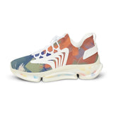 Men's Mesh Sneakers — Colorful Abstract Athletic Shoes thumbnail 5