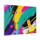 Abstract Neon Brushstroke Canvas Print — Colorful Modern Wall Art thumbnail 68