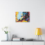 Abstract Color Splash Matte Canvas Print — Modern Stretched Wall Art thumbnail 54