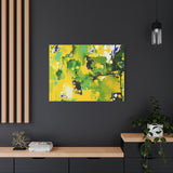 Abstract Green & Yellow Matte Canvas Print – Vibrant Modern Wall Art thumbnail 79
