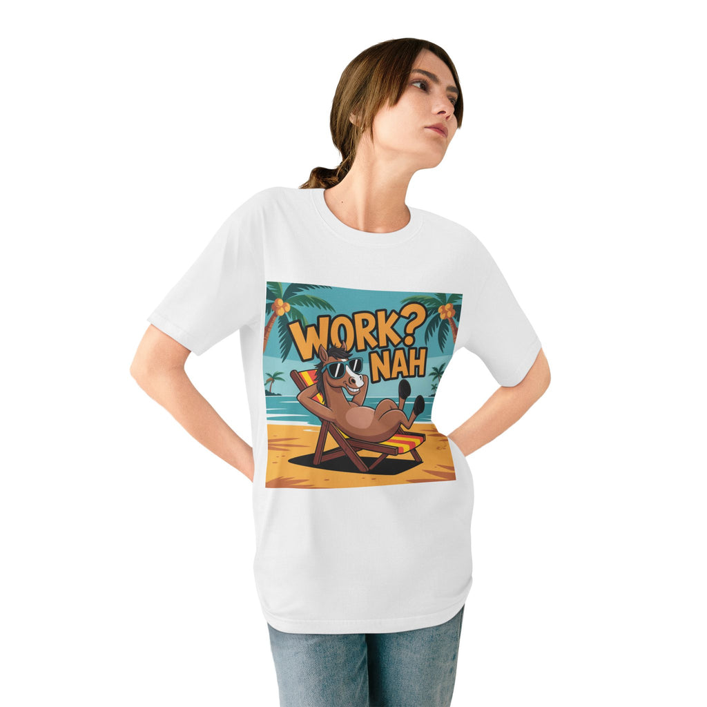 Work? Nah T-Shirt — Lazy Beach Sloth Graphic Tee