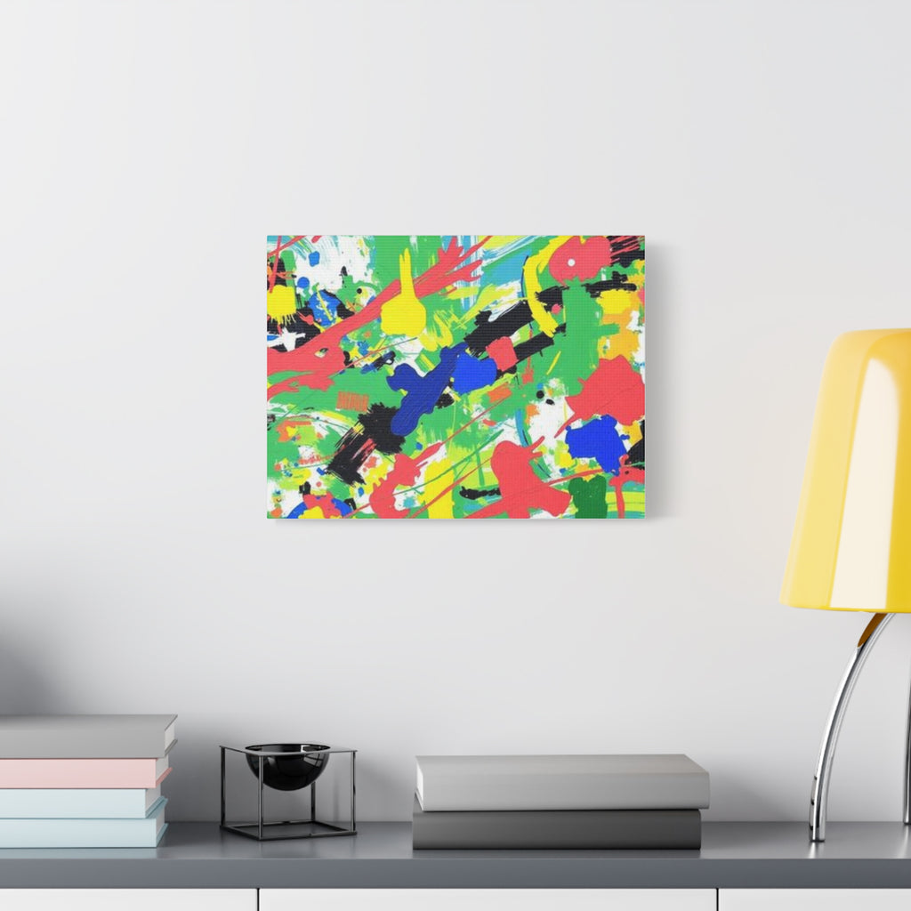 Abstract Color Splash Canvas Print — Vibrant Modern Wall Art