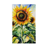 Sunflower Watercolor Hand Towel — Bright Floral Kitchen & Guest Towel thumbnail 1