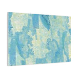 Abstract Aqua Brushstroke Canvas Print — Coastal Blue Wall Art thumbnail 71