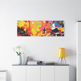 Abstract Color Splash Canvas Print - Vibrant Stretched Matte Wall Art thumbnail 93