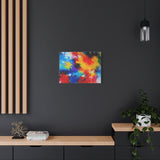 Abstract Color Splash Matte Canvas Print — Vibrant Stretched Wall Art thumbnail 52