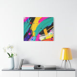 Abstract Neon Brushstroke Canvas Print — Colorful Modern Wall Art thumbnail 66