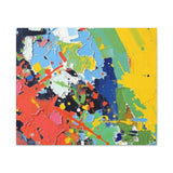 Abstract Color Splash Matte Canvas — Stretched Wall Art thumbnail 10