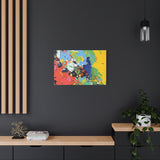Abstract Color Splash Matte Canvas — Stretched Wall Art thumbnail 61