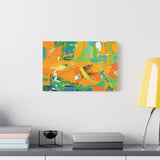 Abstract Orange & Green Canvas Art — Vibrant Modern Wall Decor thumbnail 42
