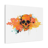 Skull Art Canvas Print – Vibrant Paint-Splash Skull Wall Decor thumbnail 62